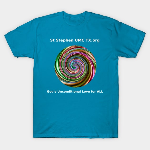 St. Stephen Rainbow Swirl 01 T-Shirt by Culturesmith